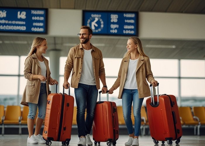 man-woman-are-walking-with-their-luggage