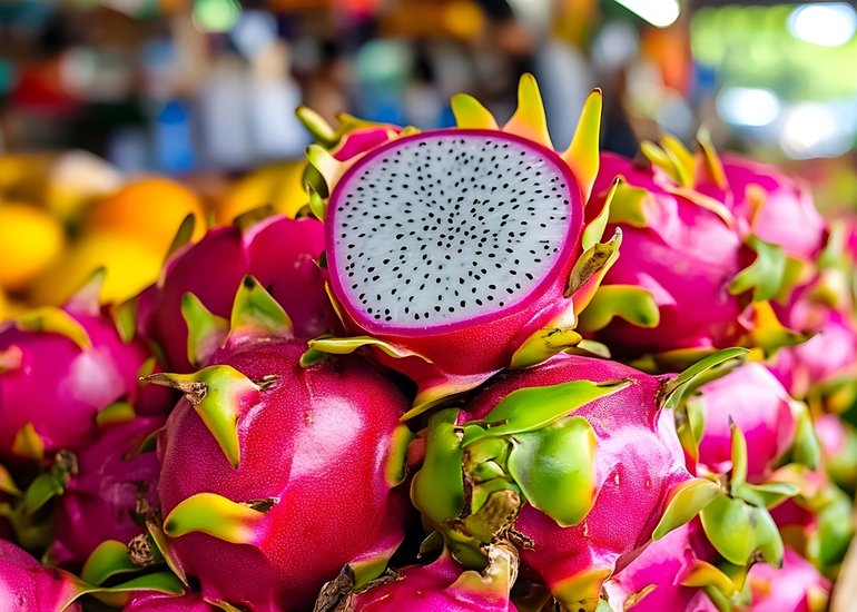 vibrant-dragon-fruit-local-market-juicy-sweet-exotic-tropical-produce